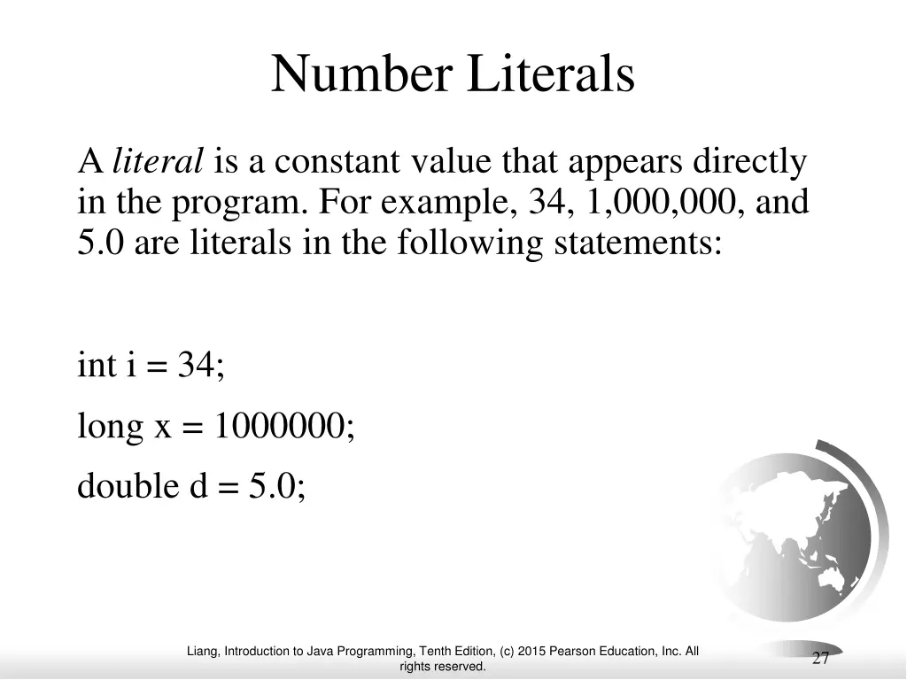 number literals
