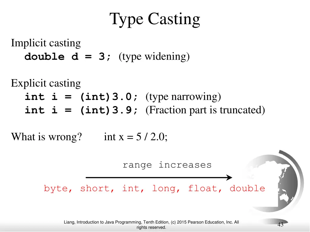 type casting