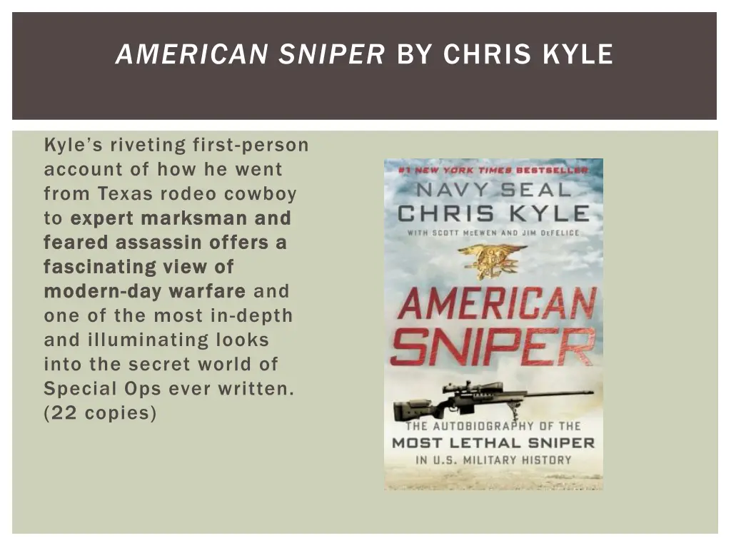 american sniper by chris kyle