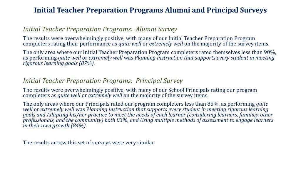 initial teacher preparation programs alumni 5