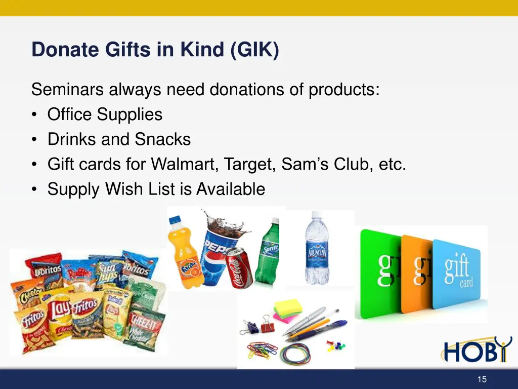 donate gifts in kind gik
