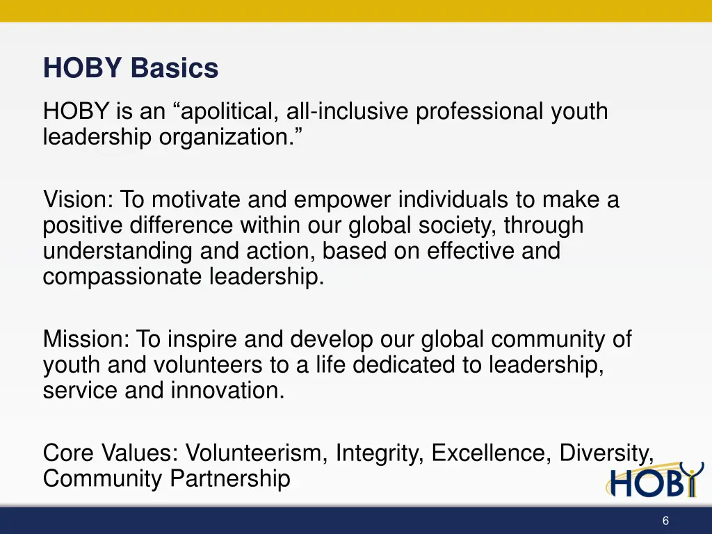 hoby basics