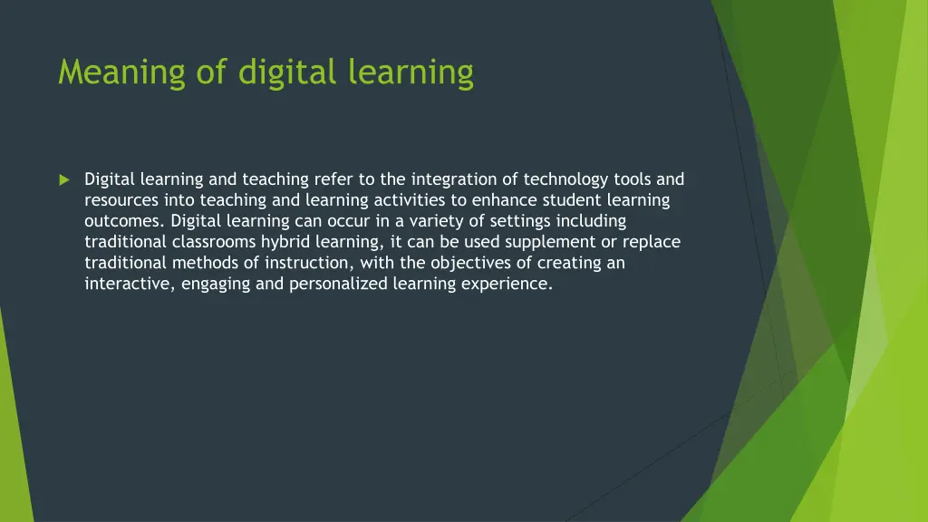 meaning of digital learning