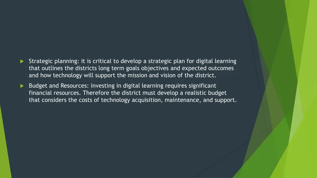 strategic planning it is critical to develop