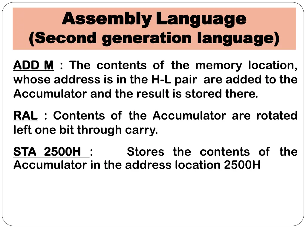 assembly assembly language language second 2