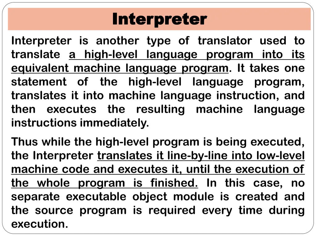 interpreter interpreter