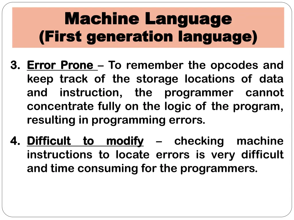 machine language machine language first 5