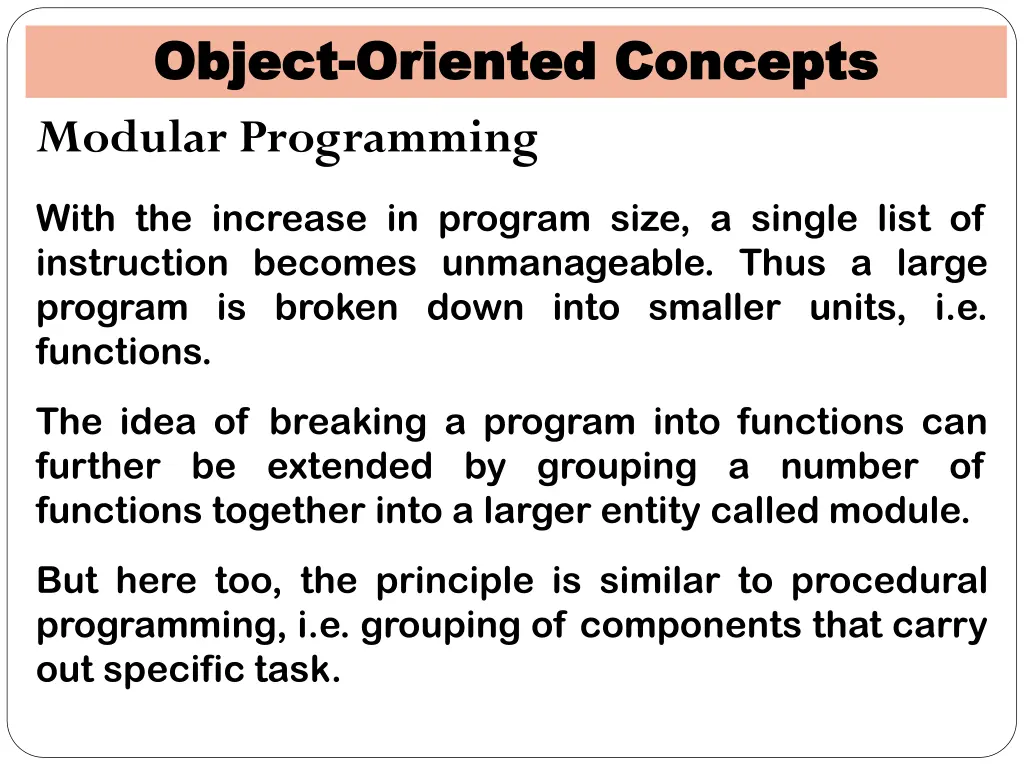 object object oriented concepts oriented concepts 2