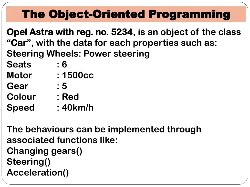 the object the object oriented programming 3