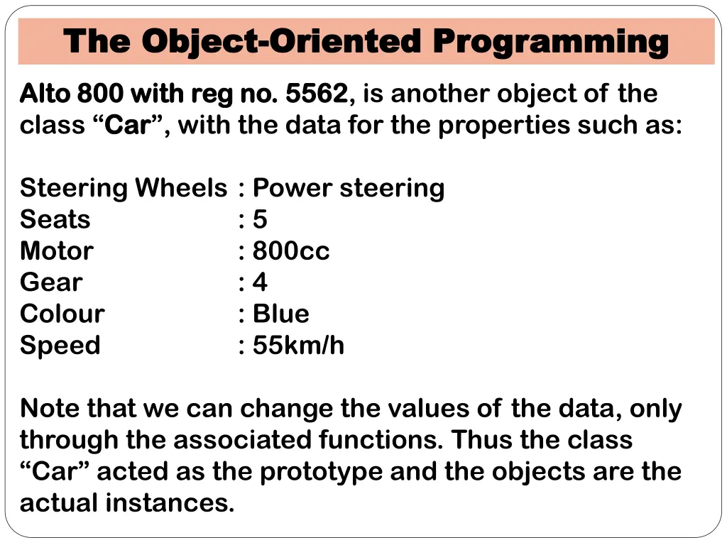 the object the object oriented programming 4