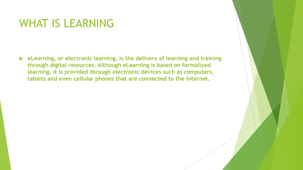 what is learning