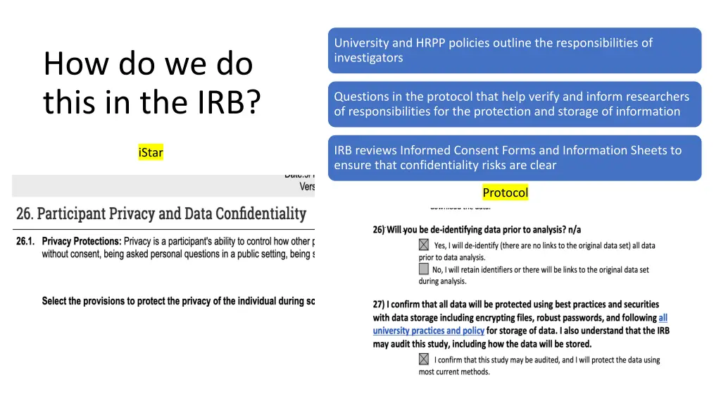 university and hrpp policies outline
