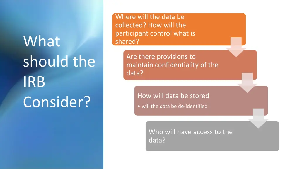 where will the data be collected how will