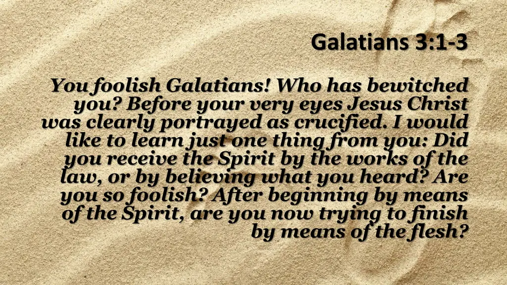galatians 3 1 3
