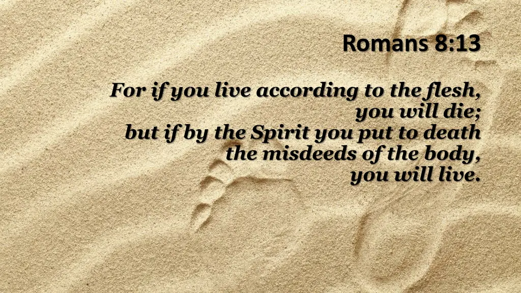 romans 8 13
