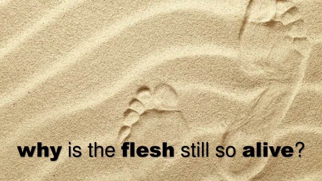 why is the flesh still so alive