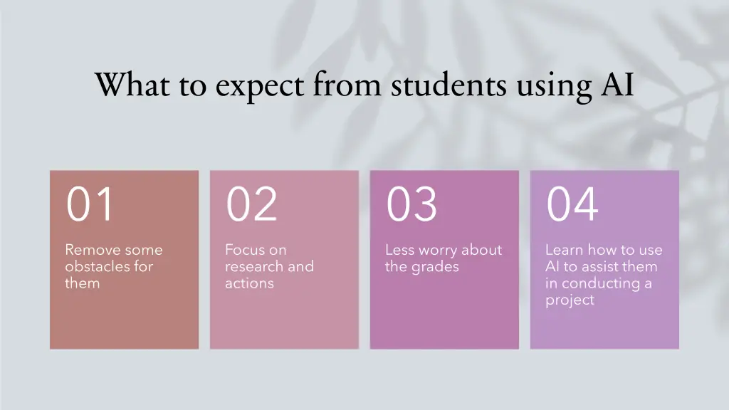 what to expect from students using ai