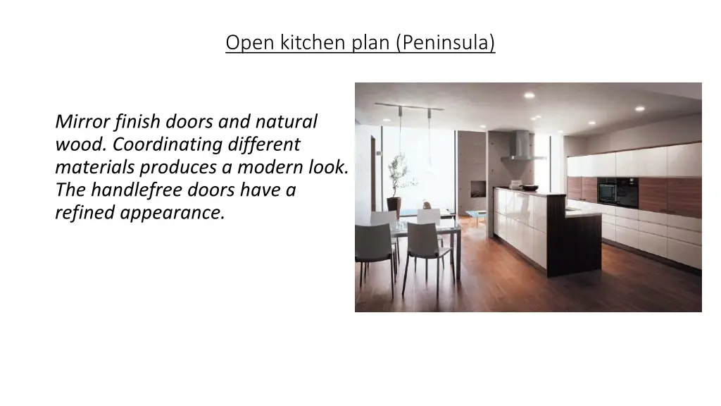 open kitchen plan peninsula