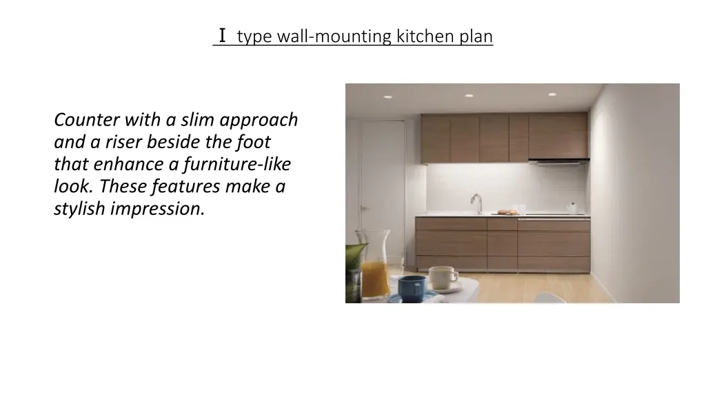 type wall mounting kitchen plan