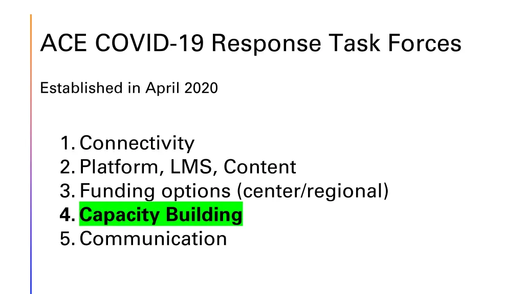 ace covid 19 response task forces