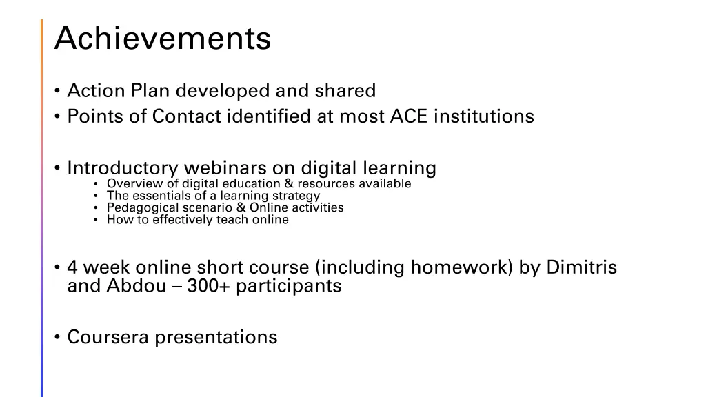 achievements