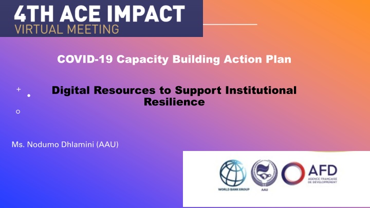 covid 19 capacity building action plan