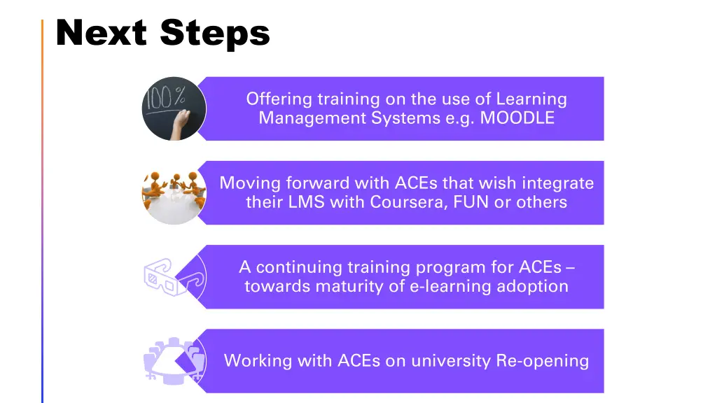next steps