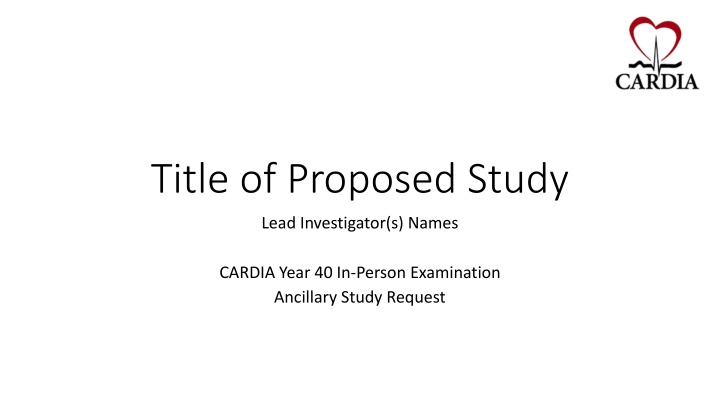 title of proposed study