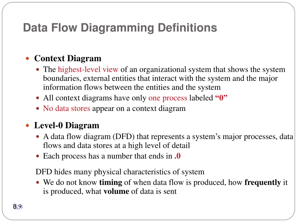 data flow diagramming definitions