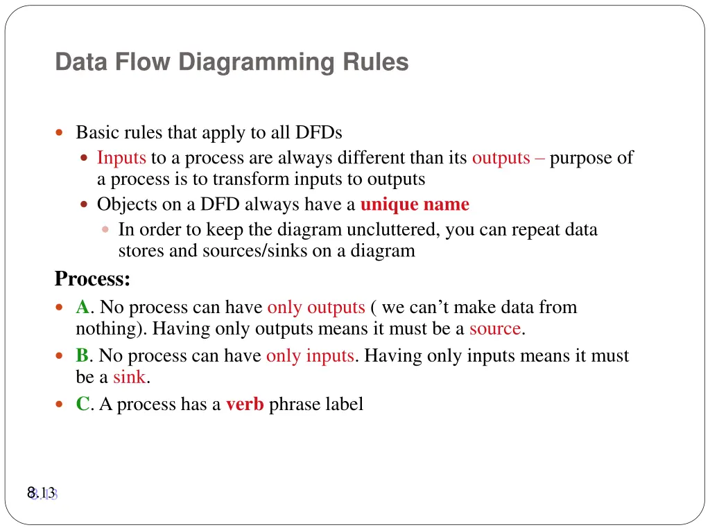 data flow diagramming rules