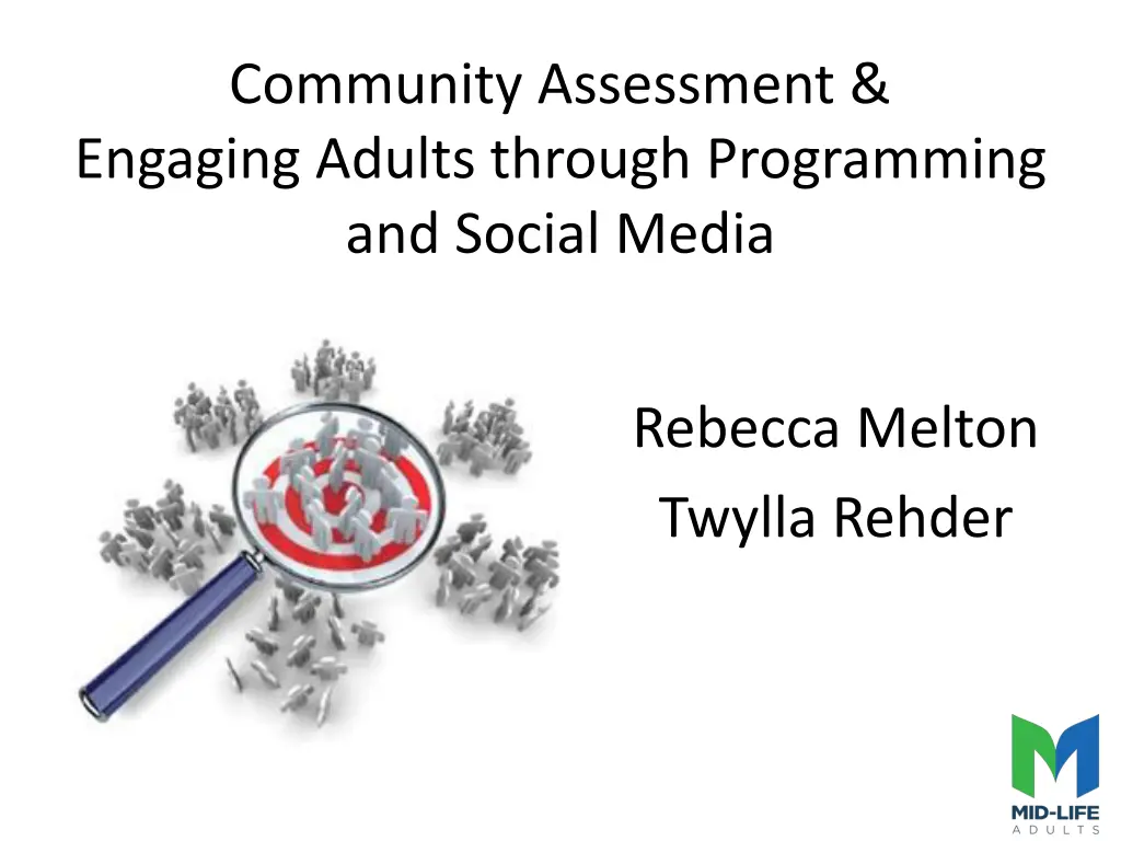 community assessment engaging adults through