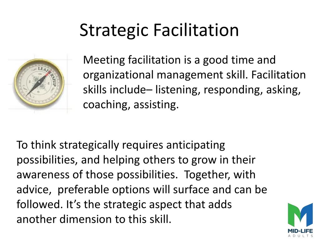 strategic facilitation