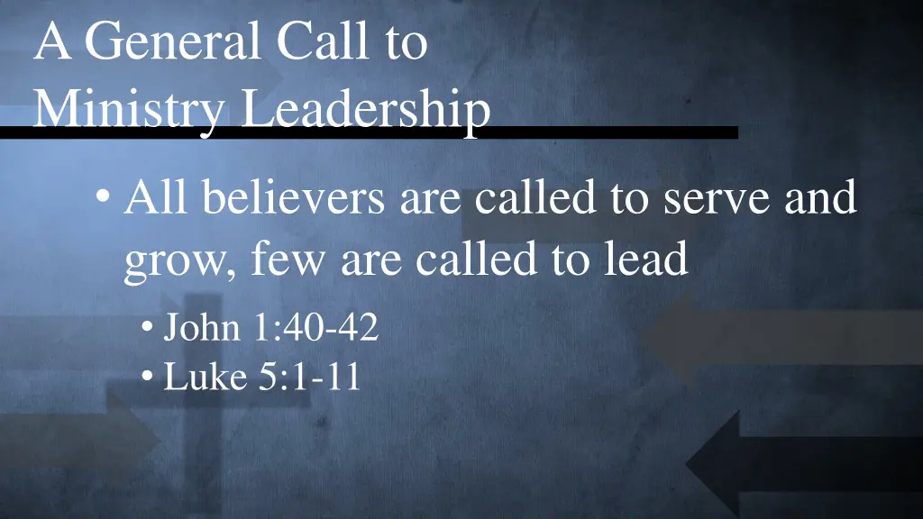 a general call to ministry leadership 9