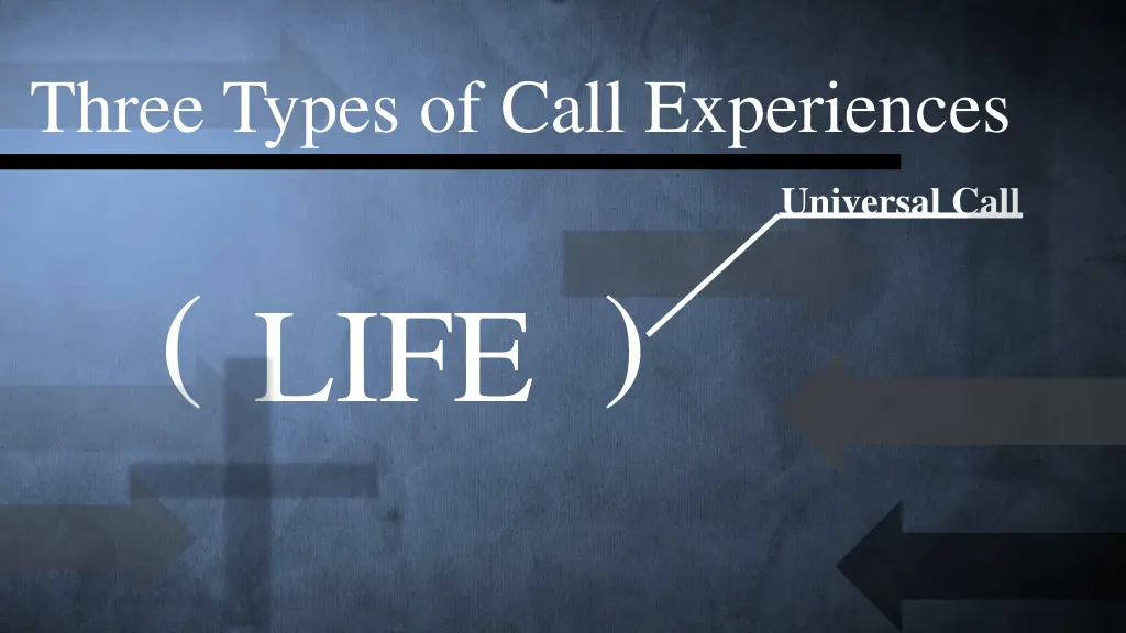 three types of call experiences 5