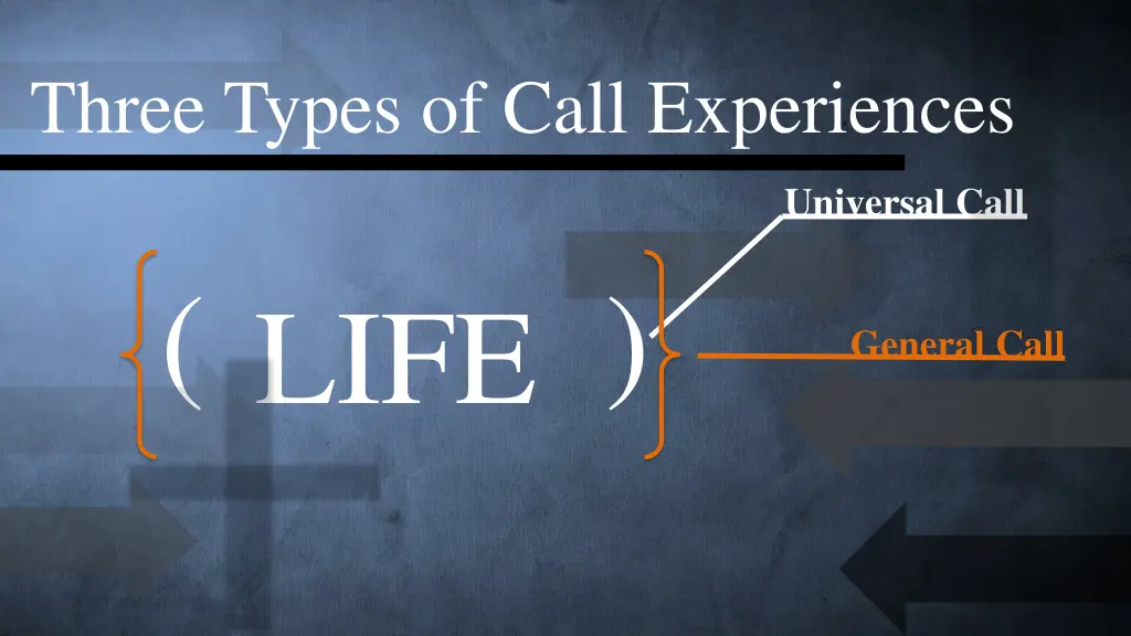 three types of call experiences 6