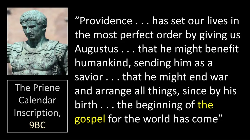 providence has set our lives in the most perfect