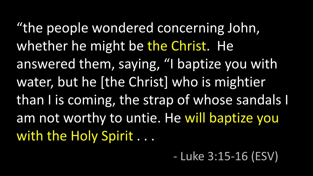 the people wondered concerning john whether