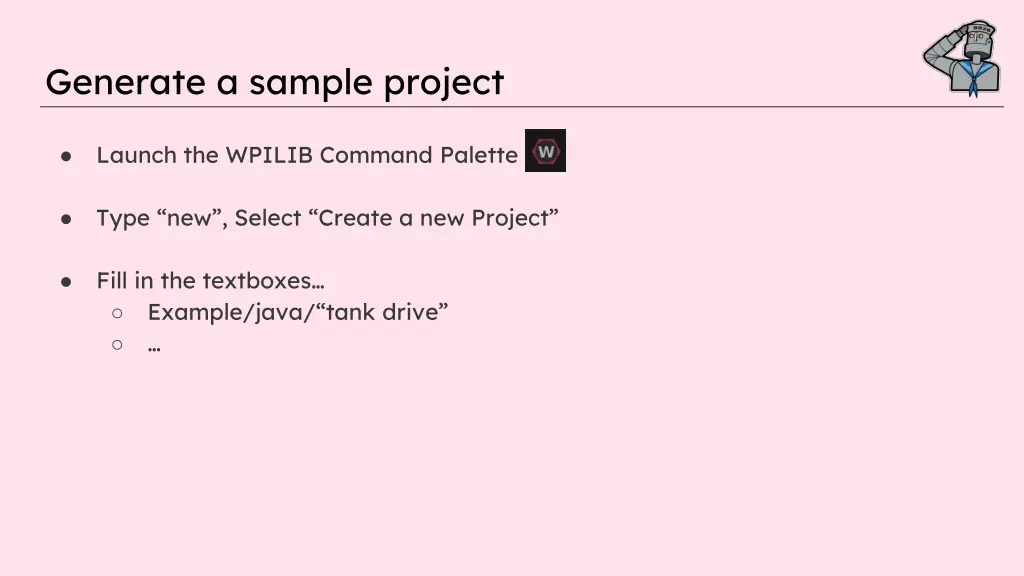 generate a sample project