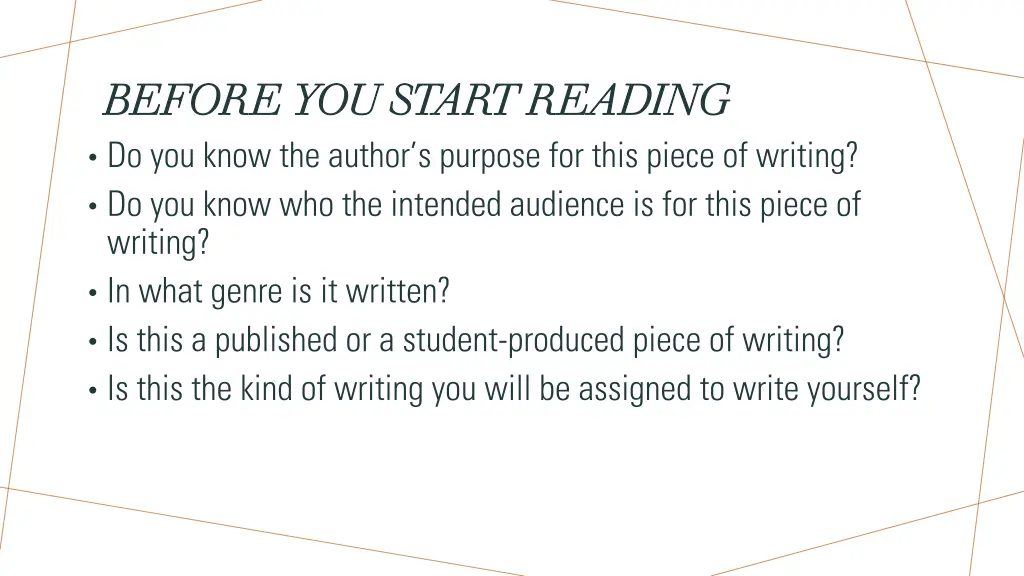 before you start reading before you start reading