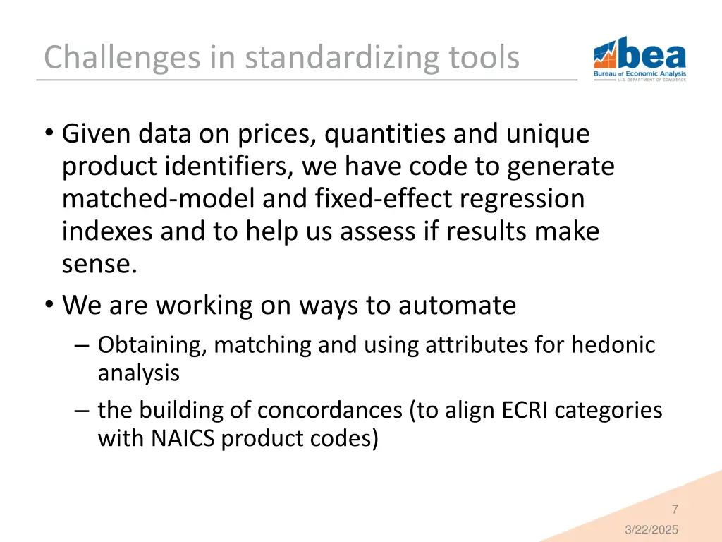 challenges in standardizing tools
