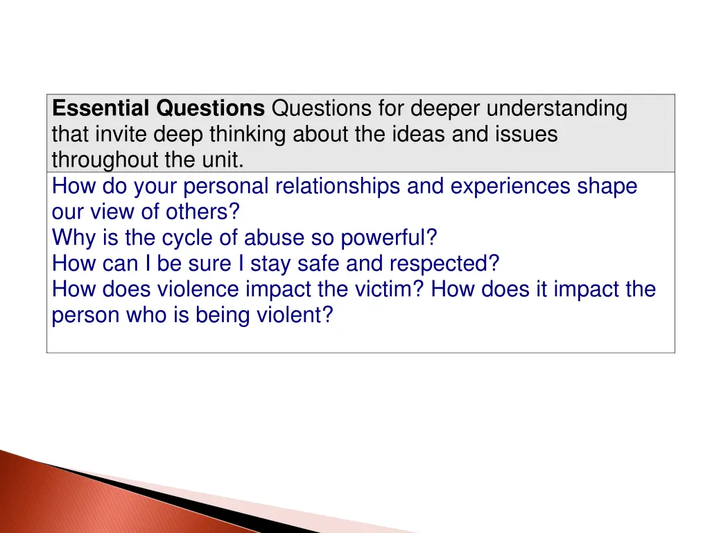 essential questions questions for deeper