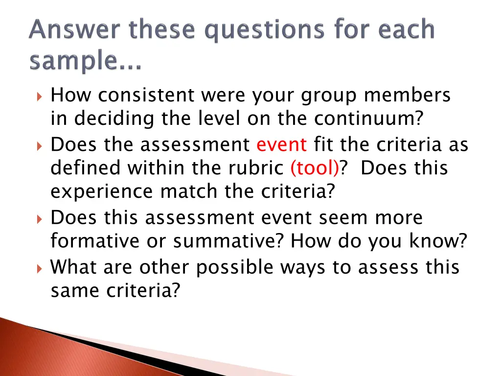 how consistent were your group members