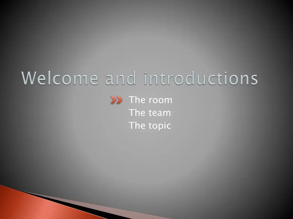 the room the team the topic