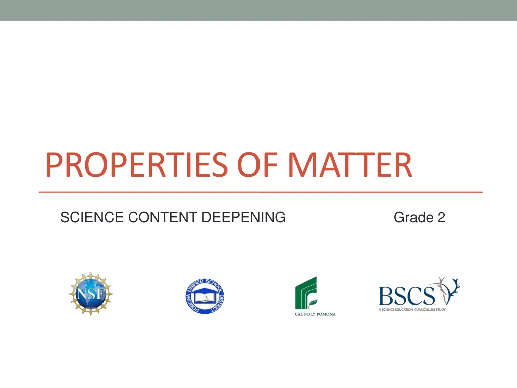 properties of matter