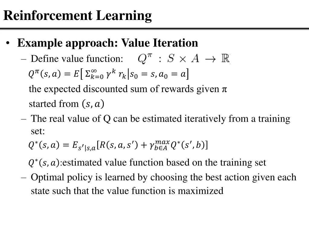 reinforcement learning