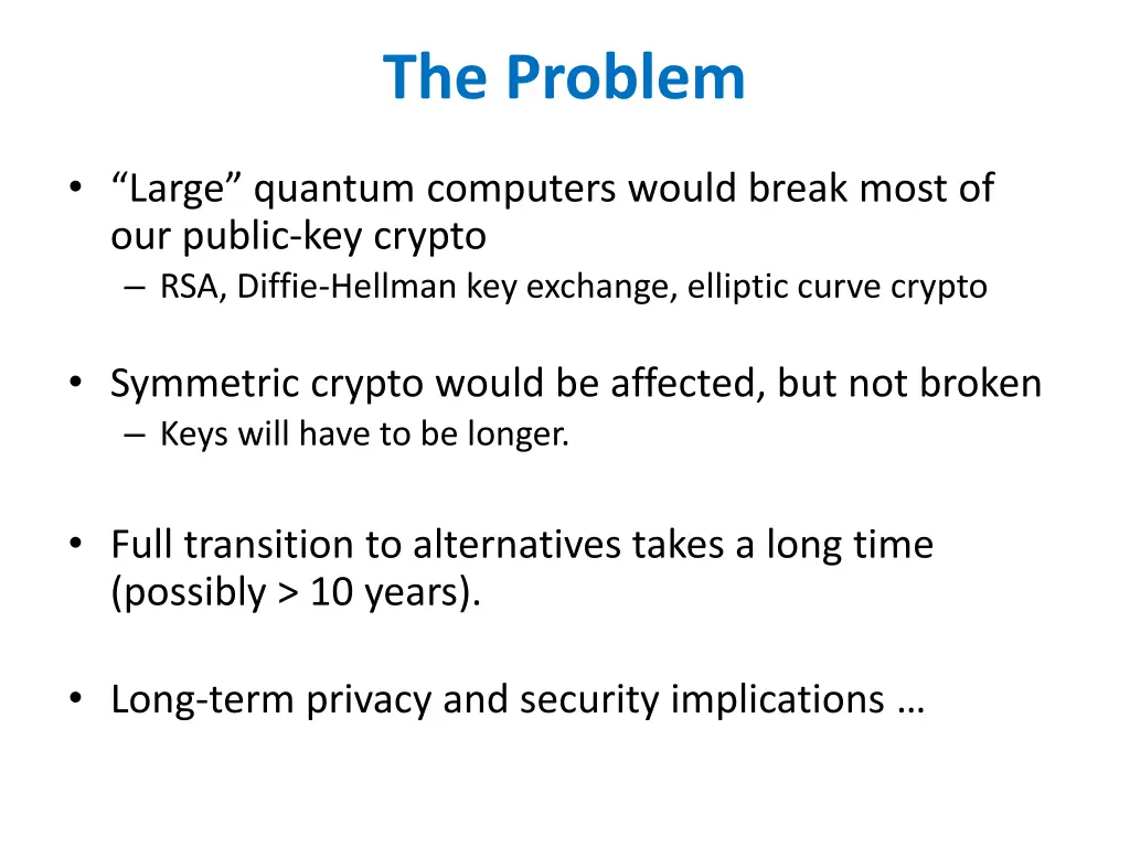 the problem
