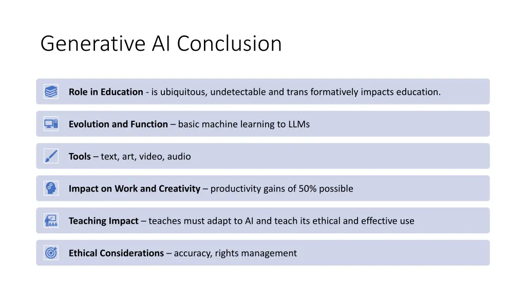 generative ai conclusion