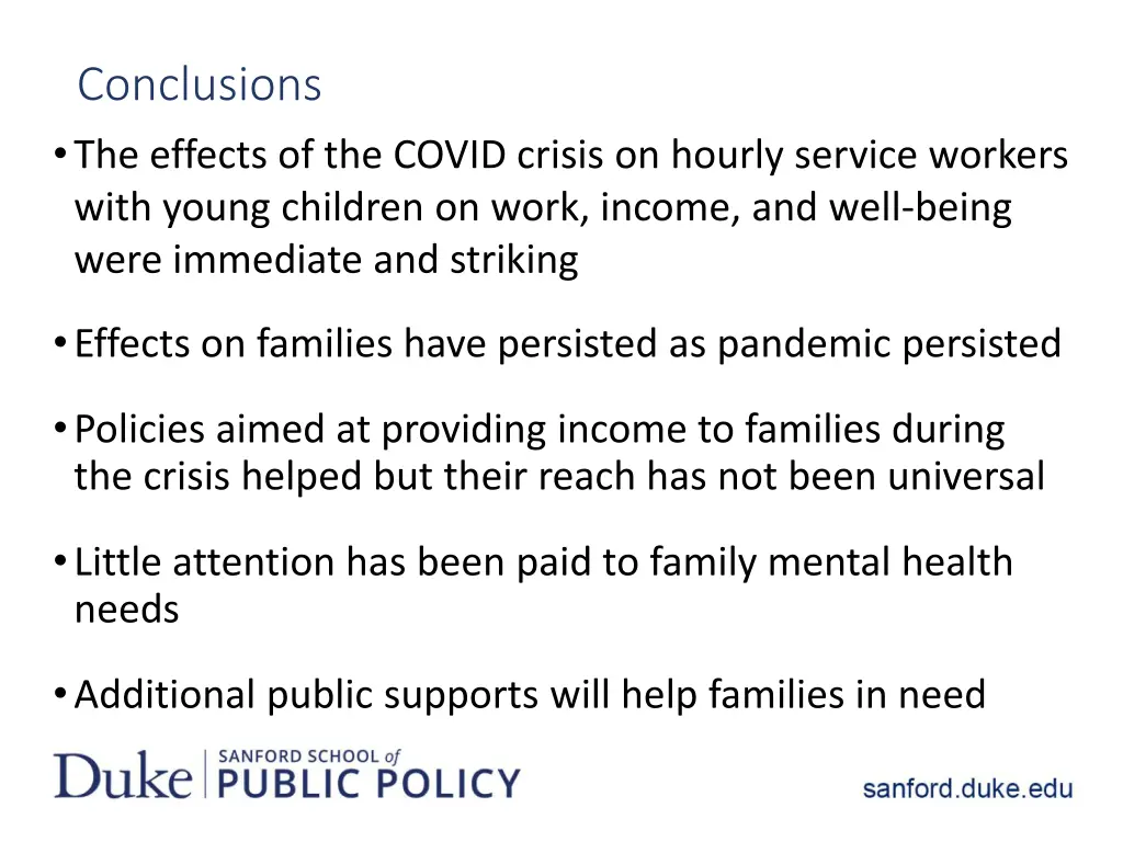 conclusions the effects of the covid crisis