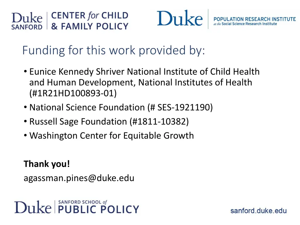 funding for this work provided by
