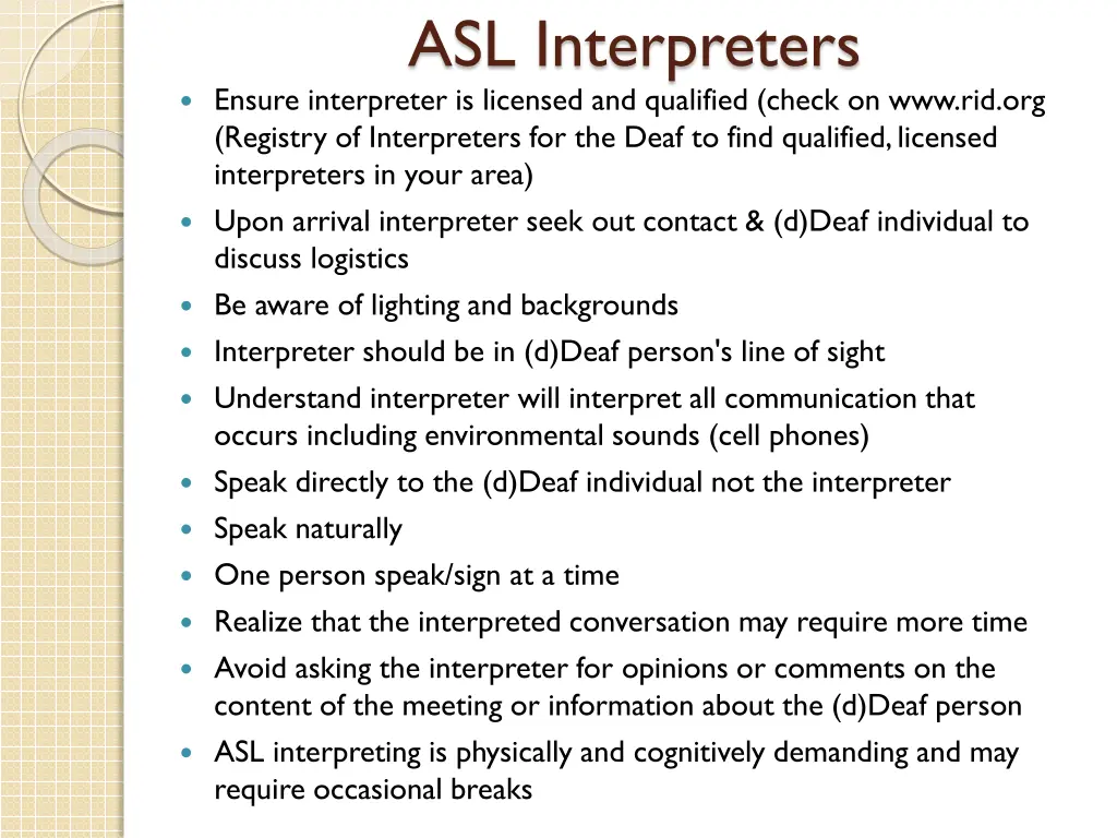 asl interpreters
